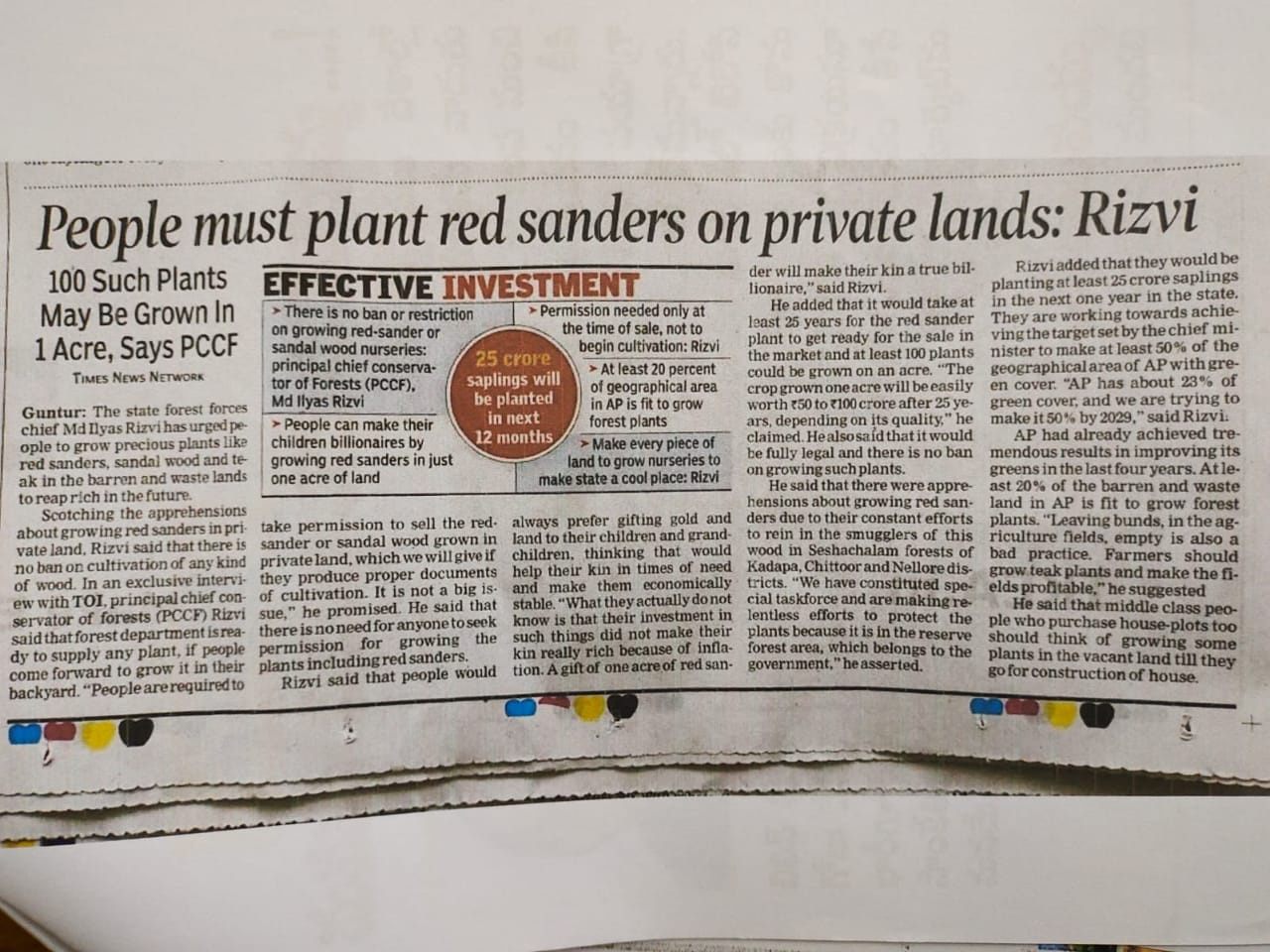 Land prepared for plantation